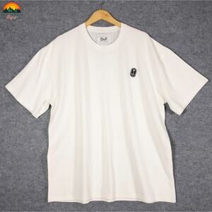 Denim & Flower Ricky Singh T-Shirt White Crisp Cotton Blend Waffle Men's Size XL